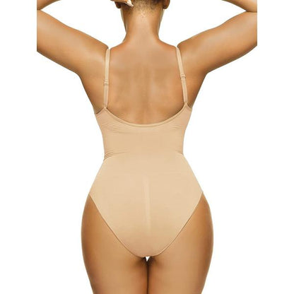 ELSSIME Women's Seamless shapewear bodysuit with tummy control