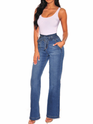 High-Rise Tight Wide-Leg Jeans H7XHRQHAEH