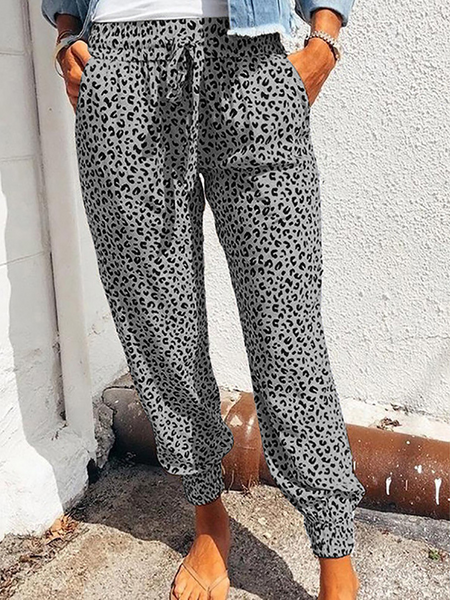 Leopard Print Joggers H4MK8CB8YK