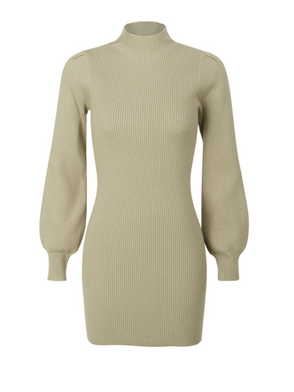 Knitted Stretchable Slim Sweater Dress HEH7TVWVLR