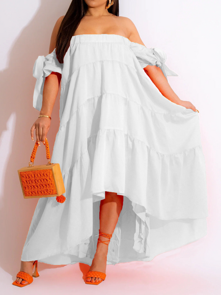 Off-Shoulder Irregular Dress HW5NXW6BY7