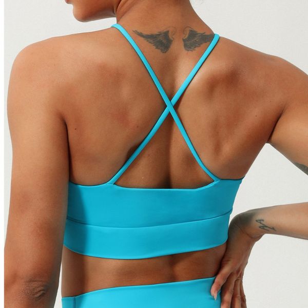 Women‘s Halter Neck Cut-Out Sports Bra Strappy Bikini Top HEDVBM8HVV