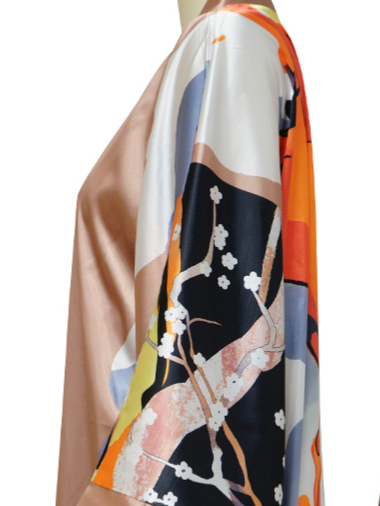 Printed Shawl Coat(Belt not included) HWF57TQPWQ